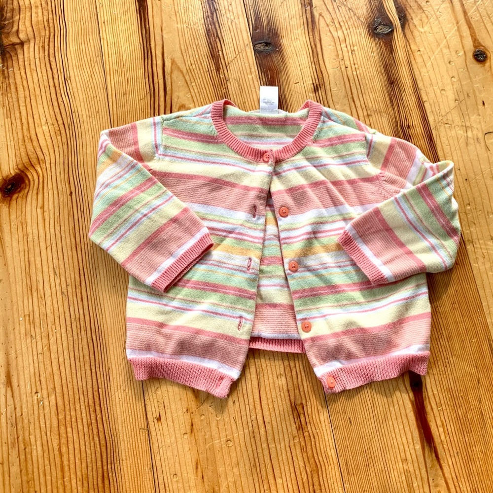 Janie And Jack Striped Cardigan Size 12-18 Months